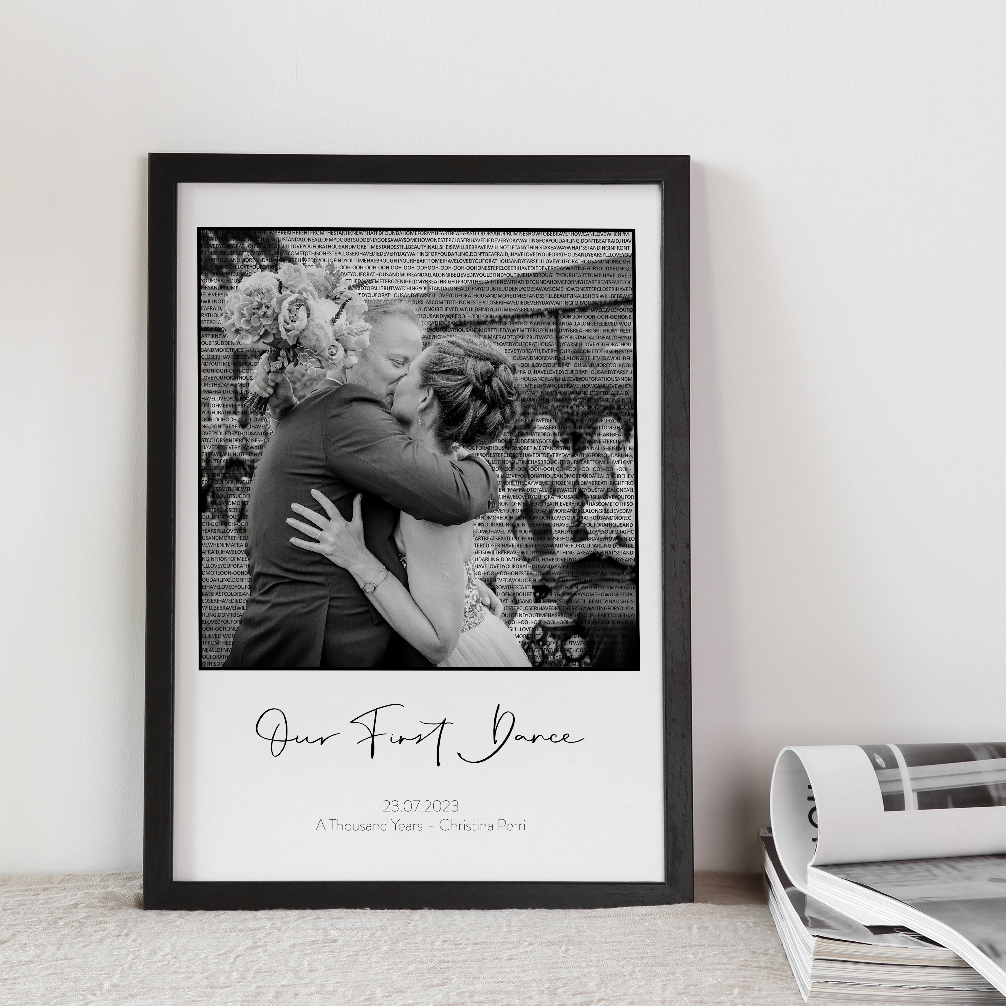 Personalised First Anniversary Wedding Print