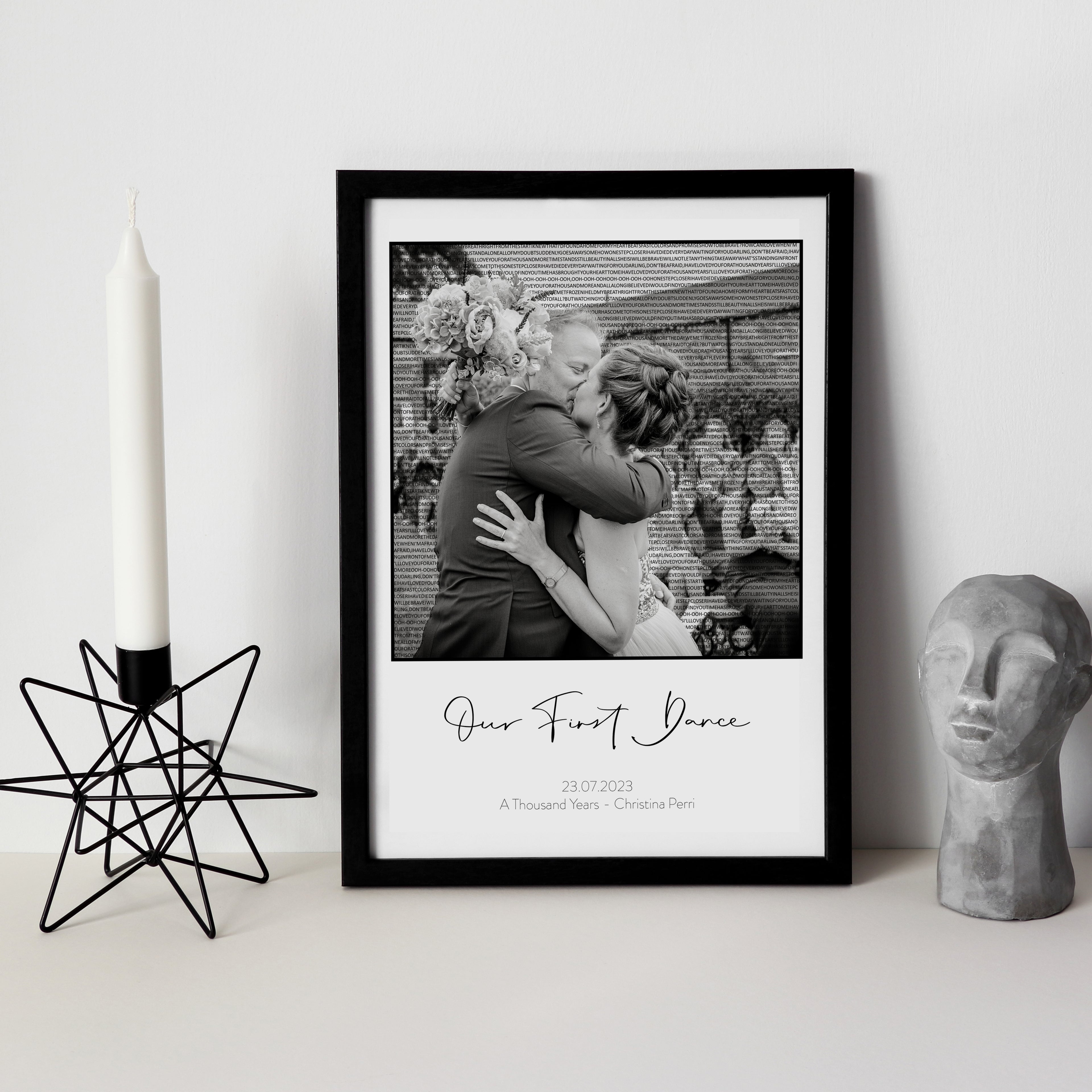 Personalised First Anniversary Wedding Print