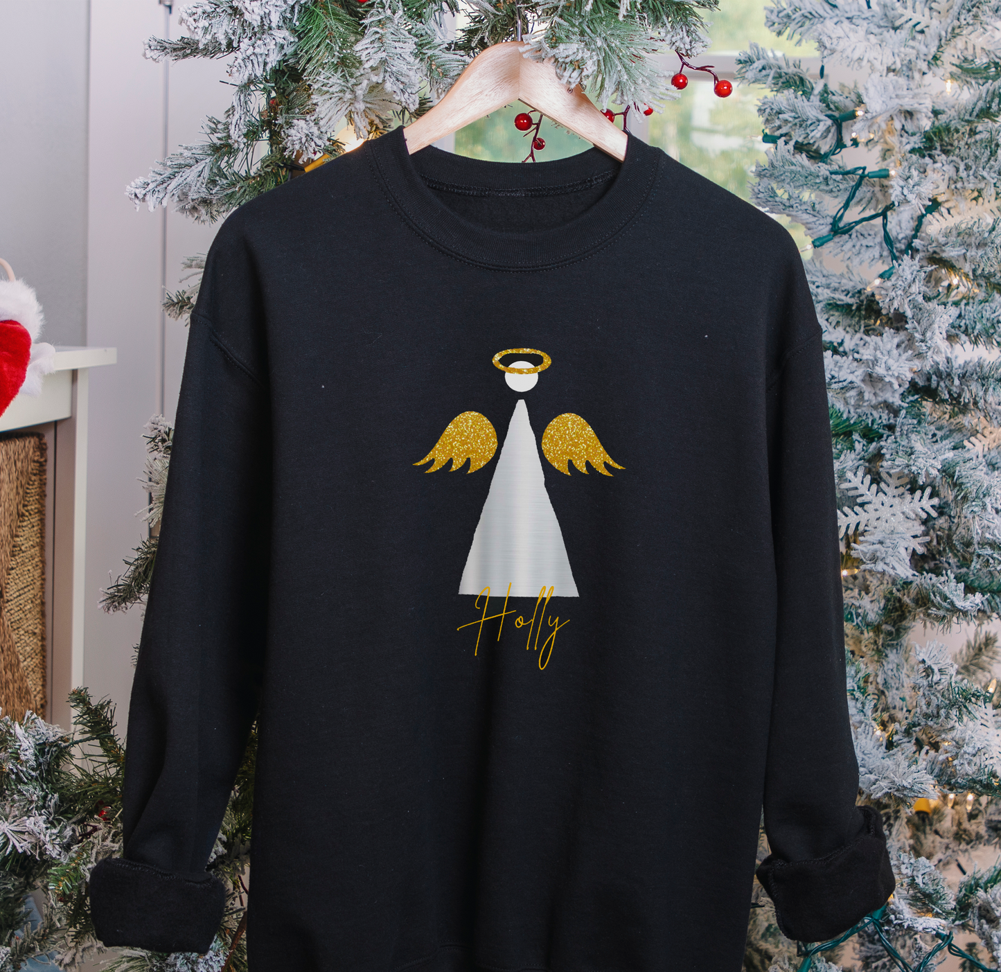 Personalised Angel Christmas sweatshirt