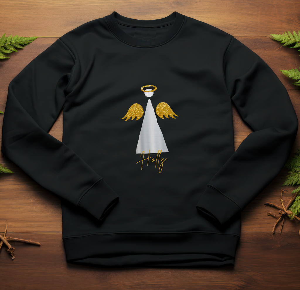 Personalised Angel Christmas sweatshirt