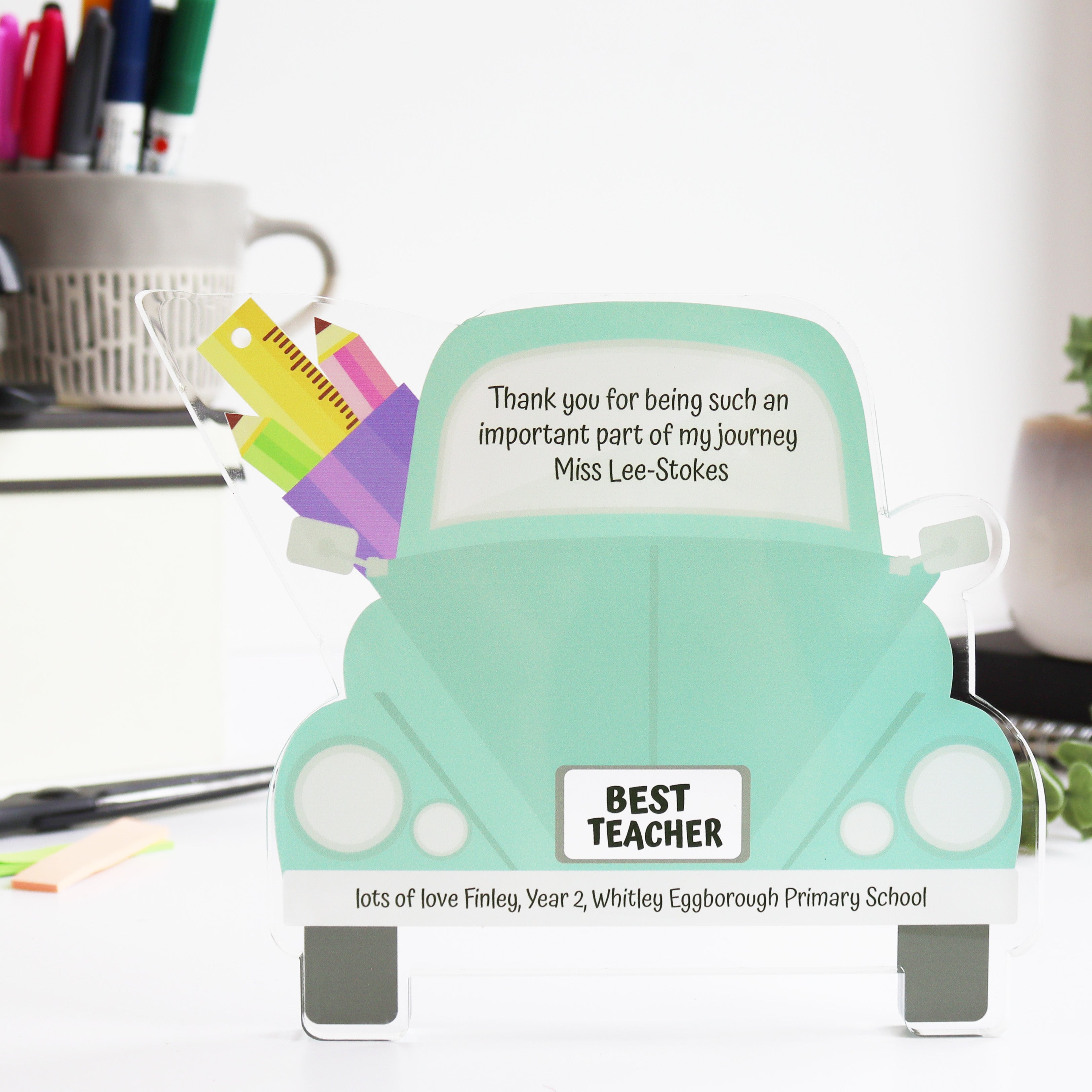 Personalised Teacher Gift Desk Stand