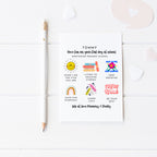 Personalised First Day Of School Card