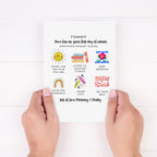 Personalised First Day Of School Card