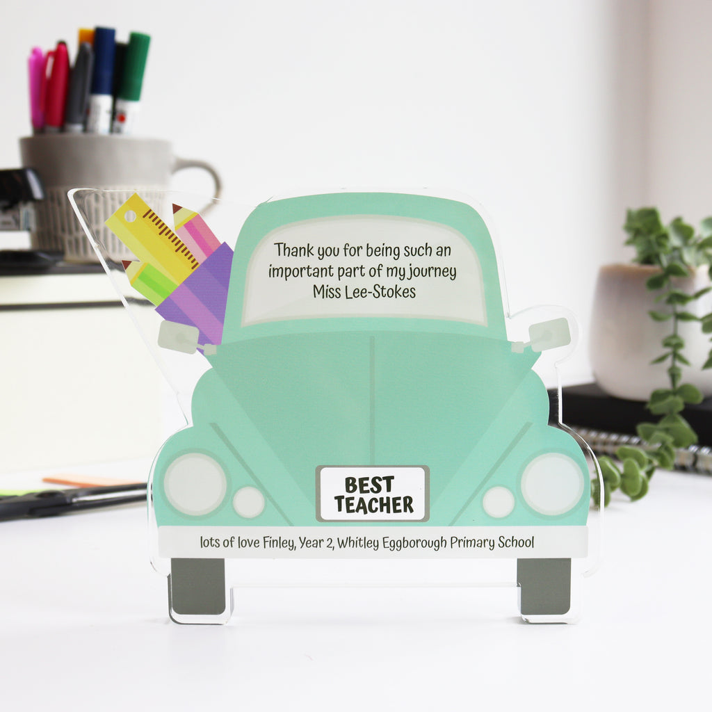 Personalised Teacher Gift Desk Stand