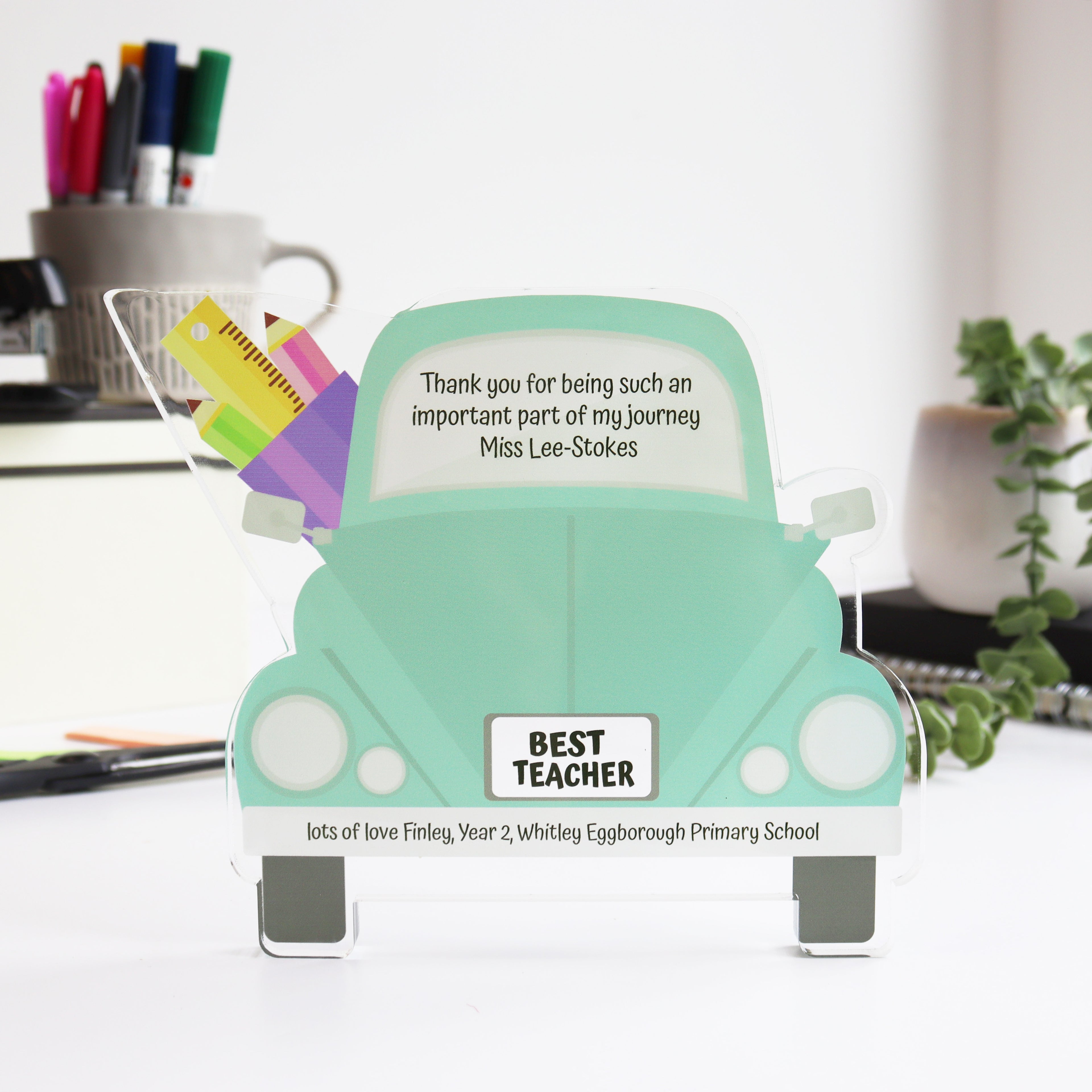 Personalised Teacher Gift Desk Stand