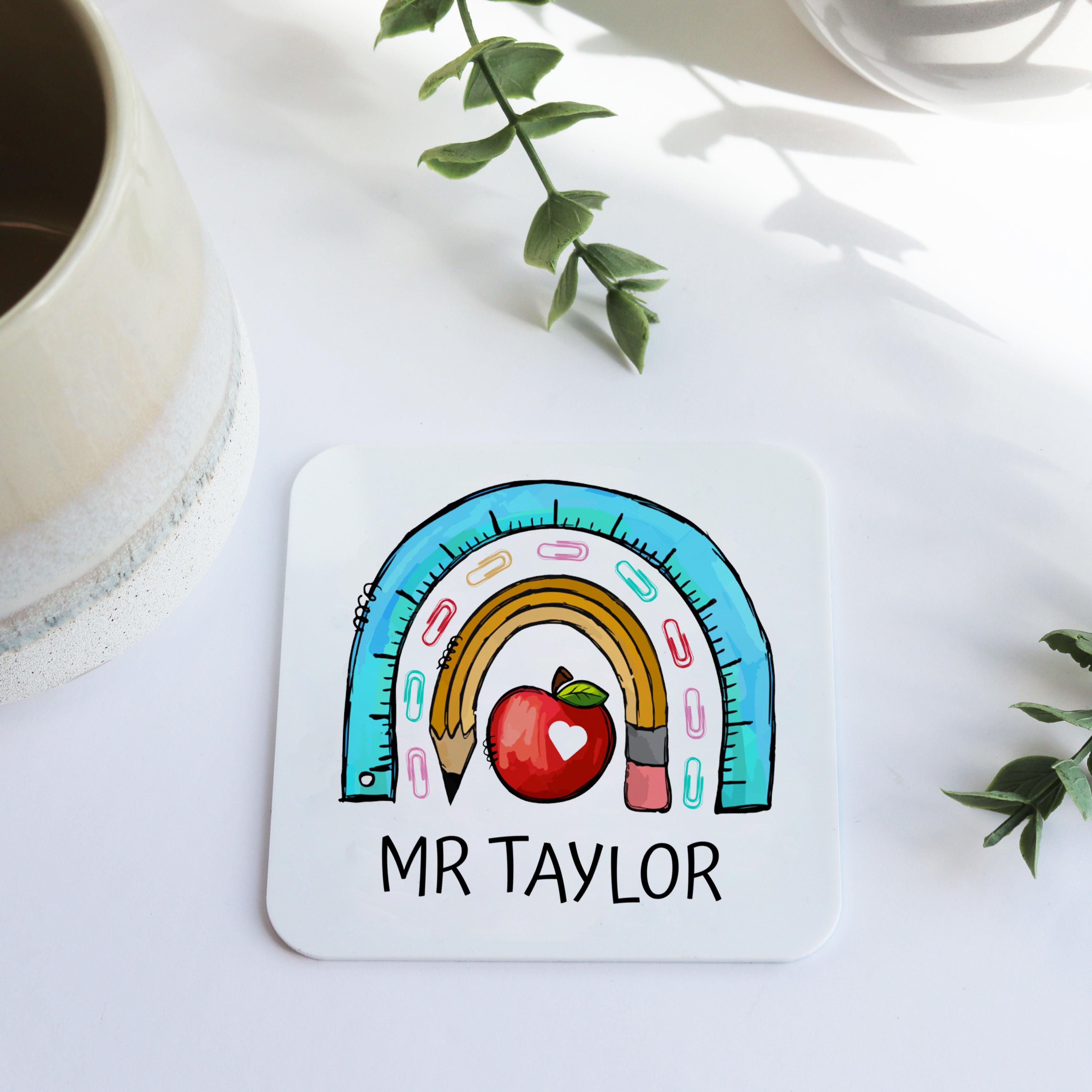 Thank You Teacher Personalised Coaster Gift