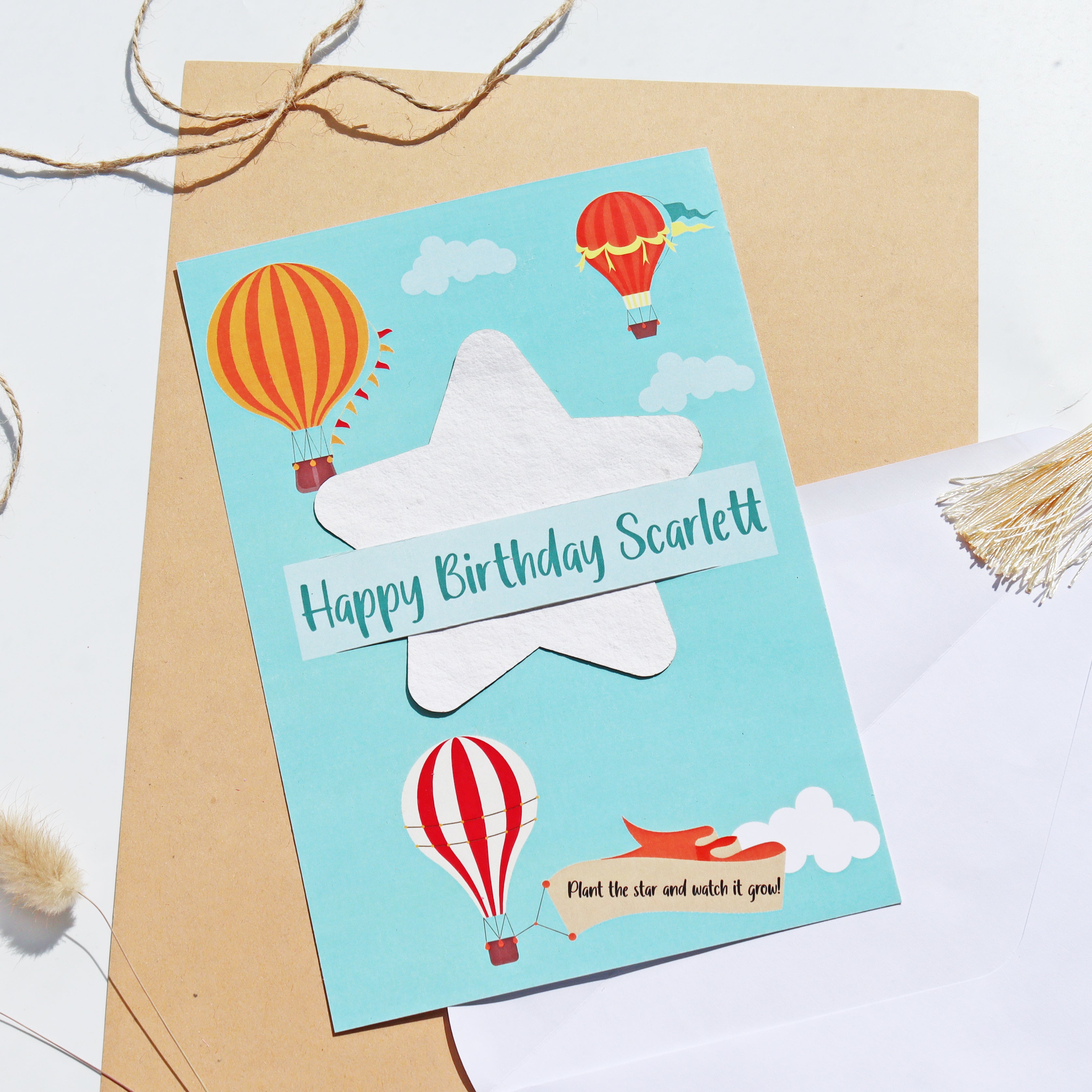 Personalised Plant A Star Birthday Card