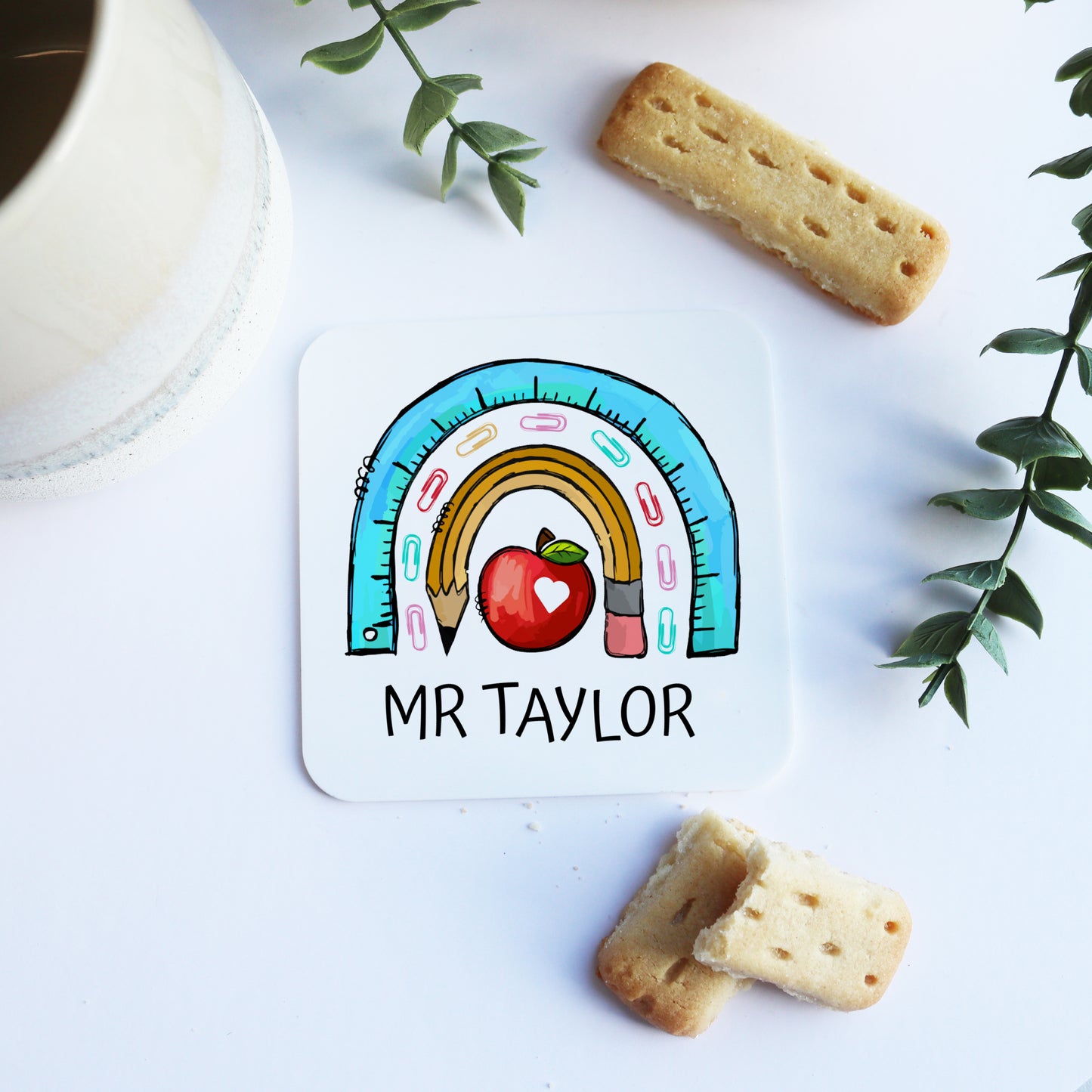 Thank You Teacher Personalised Coaster Gift