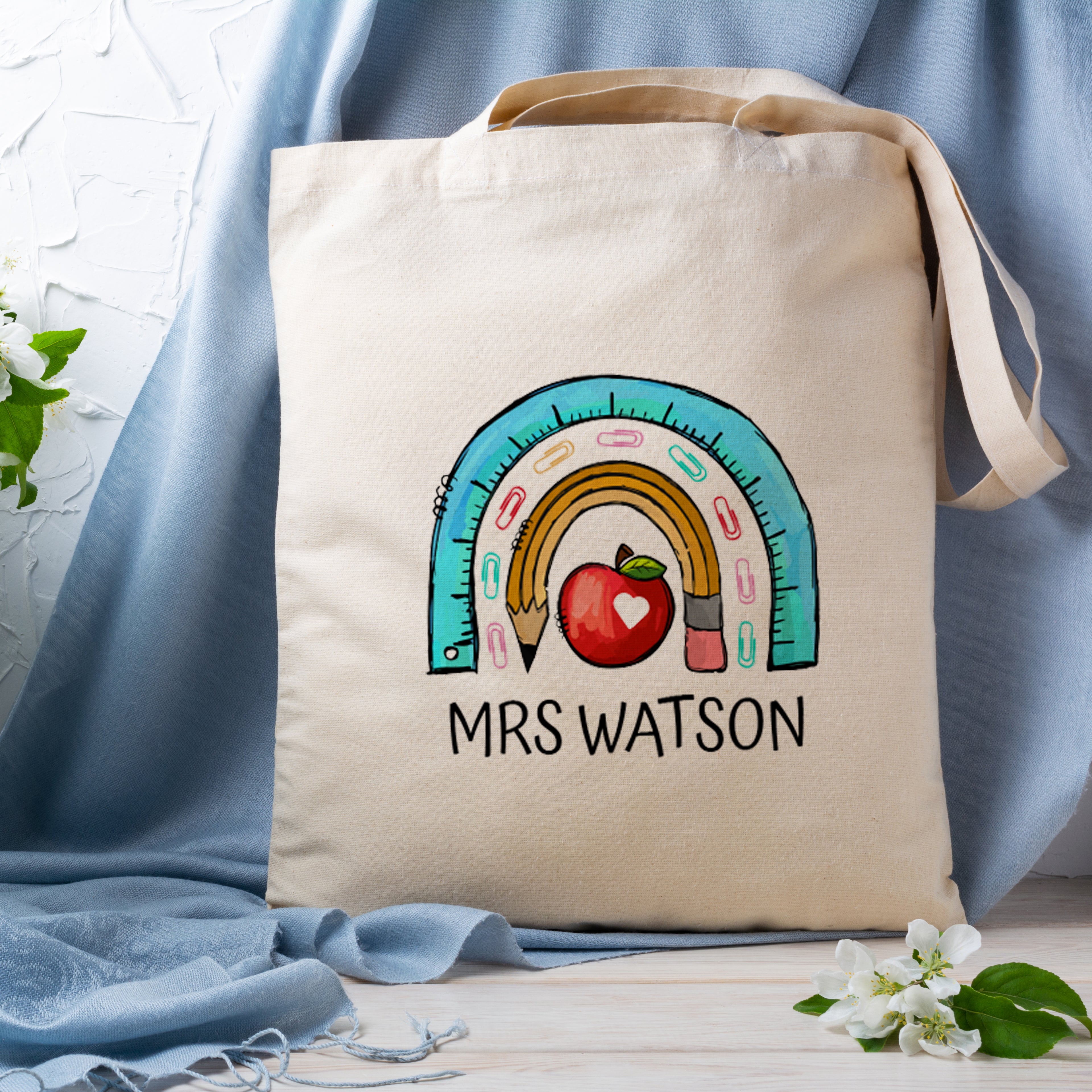 Teacher Gift Personalised Tote Bag