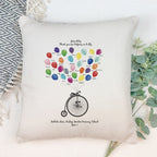 Personalised Thank You Teacher Cushion - Balloon