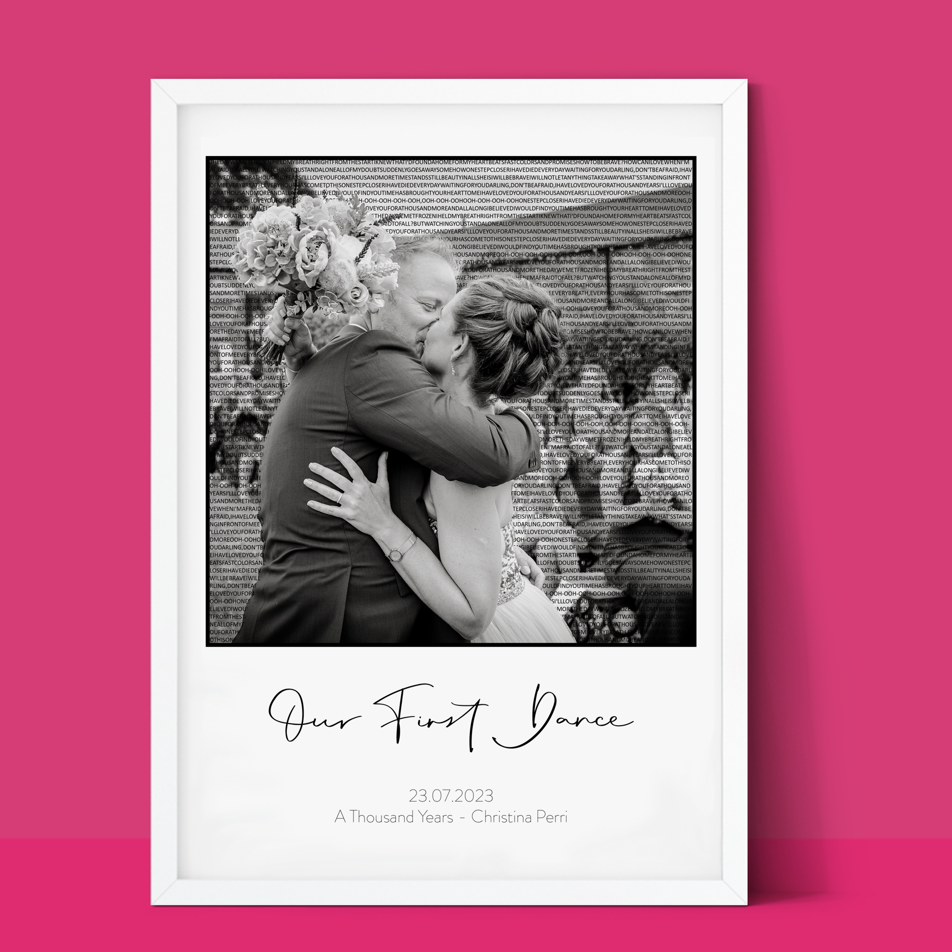 Personalised First Anniversary Wedding Print
