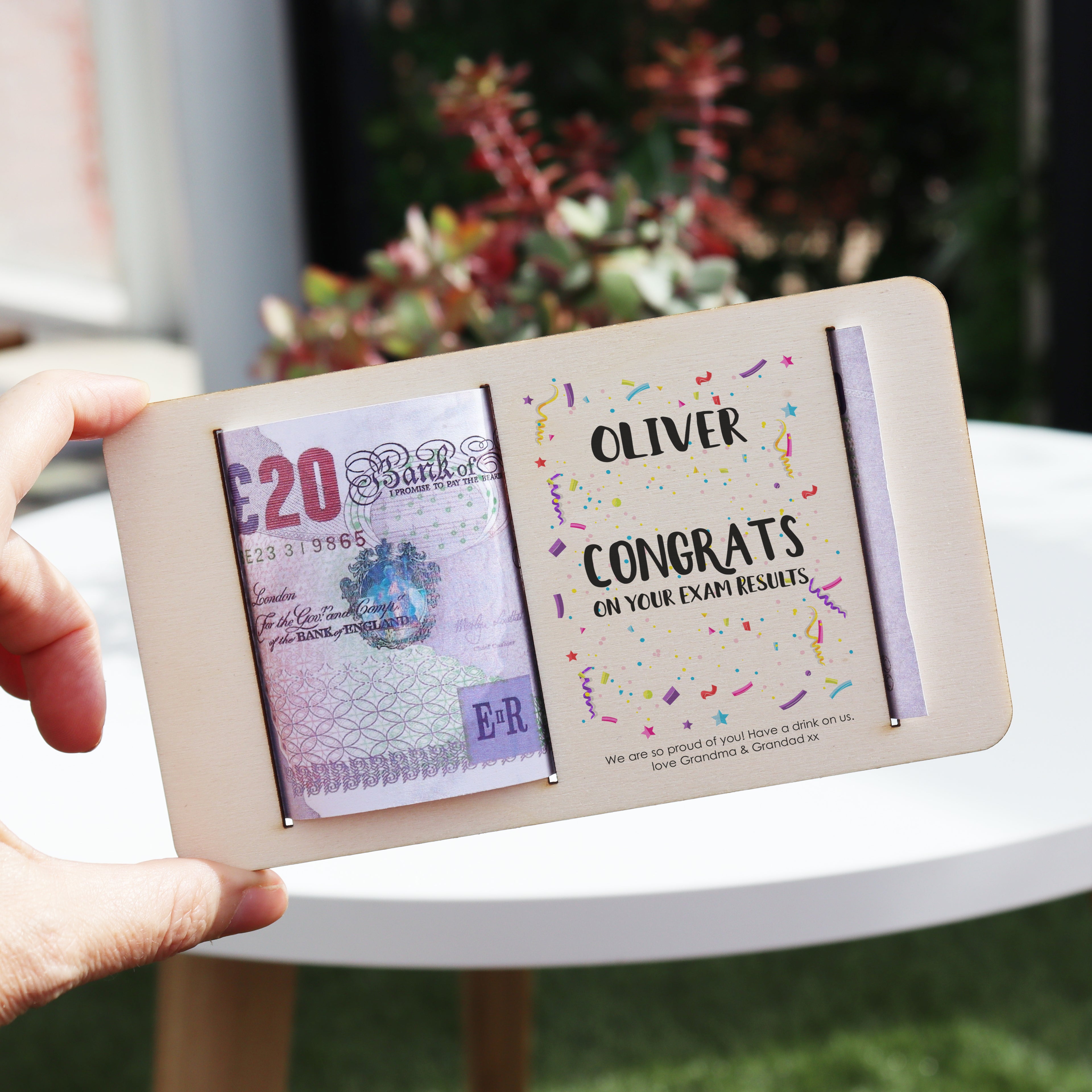 Personalised Money Gift Holder