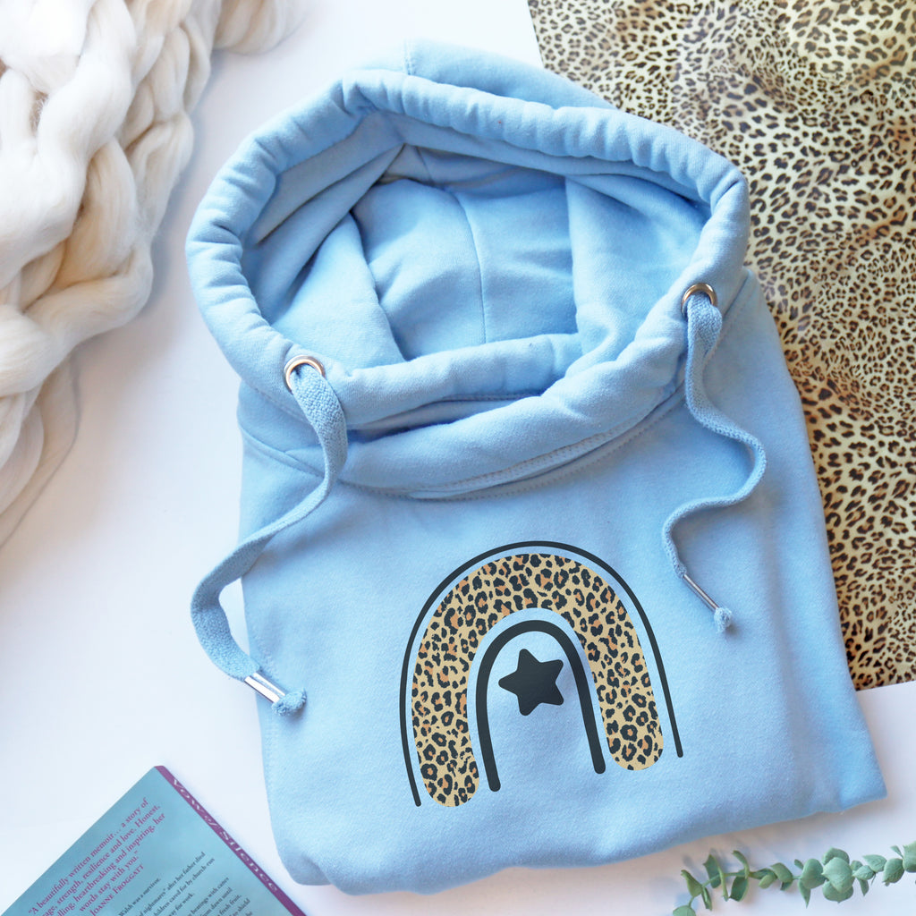 Cowl Neck Luxe Baby Blue Hoodie