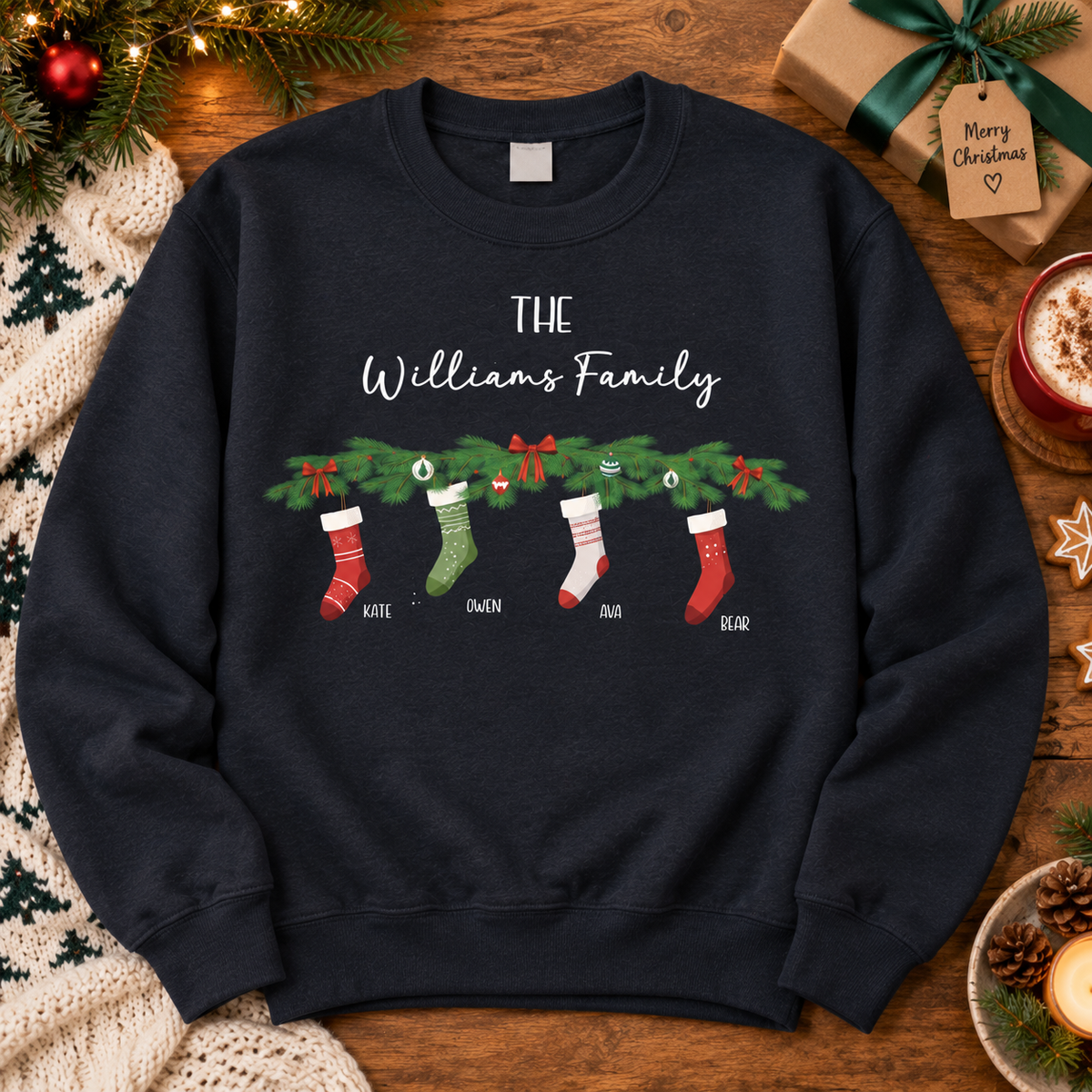 Personalised Family Christmas Jumper