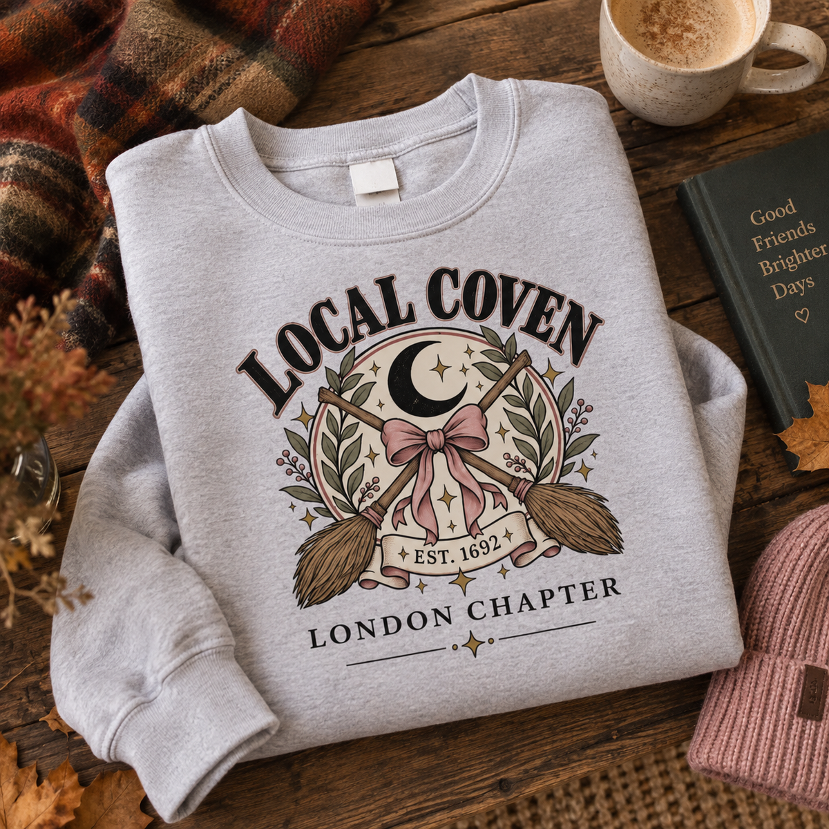 Personalised Local Coven Witchy Sweatshirt