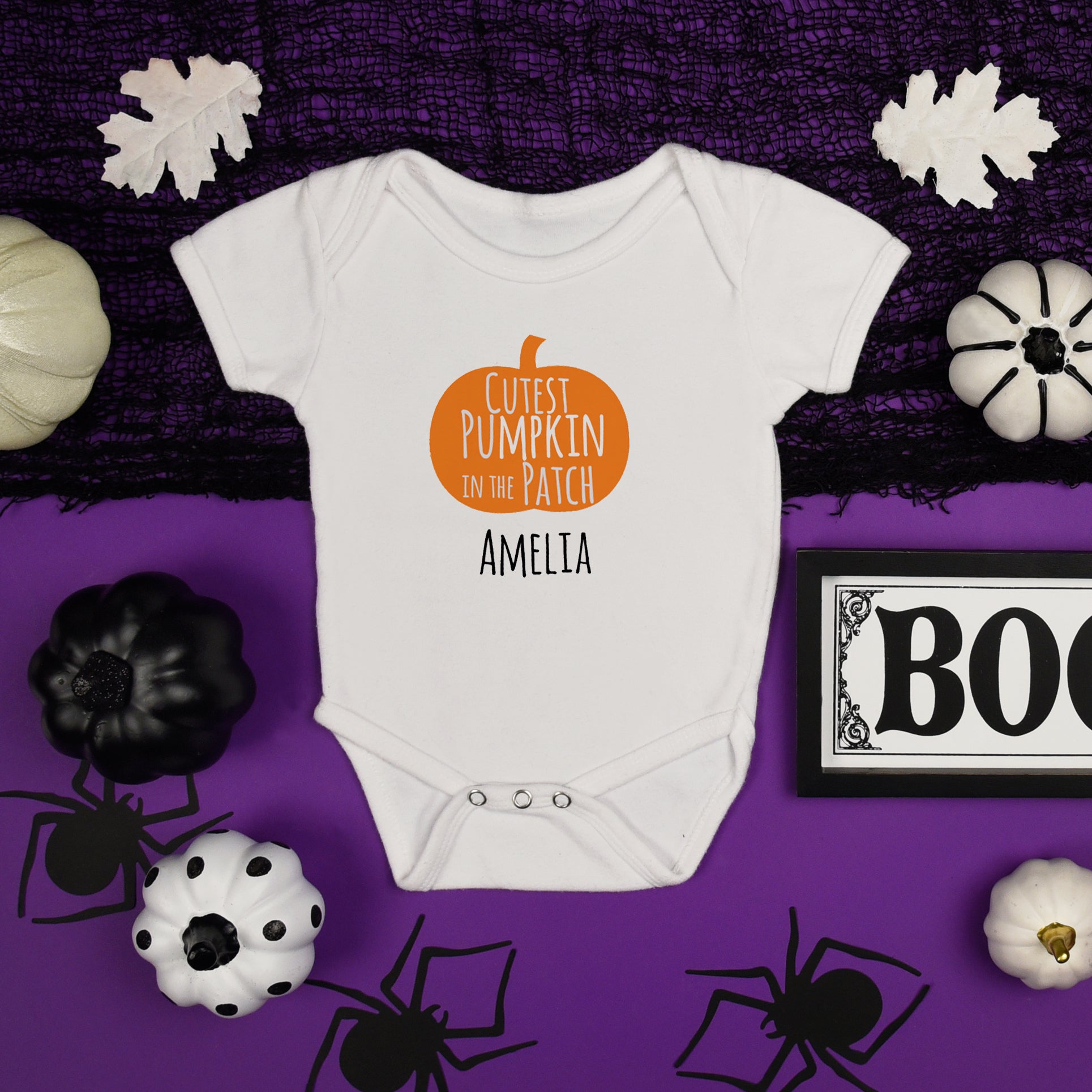 Personalised Halloween Baby Grow