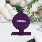 Personalised Purple Bauble Christmas Place Setting