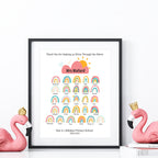 Thank You Teacher Rainbow Print