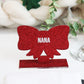 Personalised Red Bow Christmas Place Setting