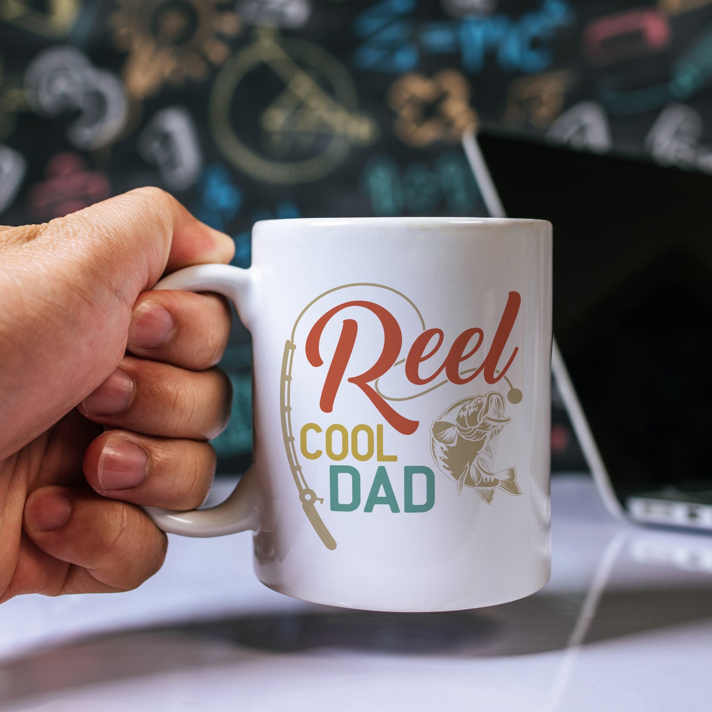 Reel Cool Dad Fishing Father's Day Mug