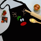 Reindeer Face Christmas Apron