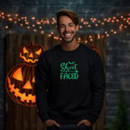 Sheet Faced Funny Glow In The Dark Sweatshirt Halloween