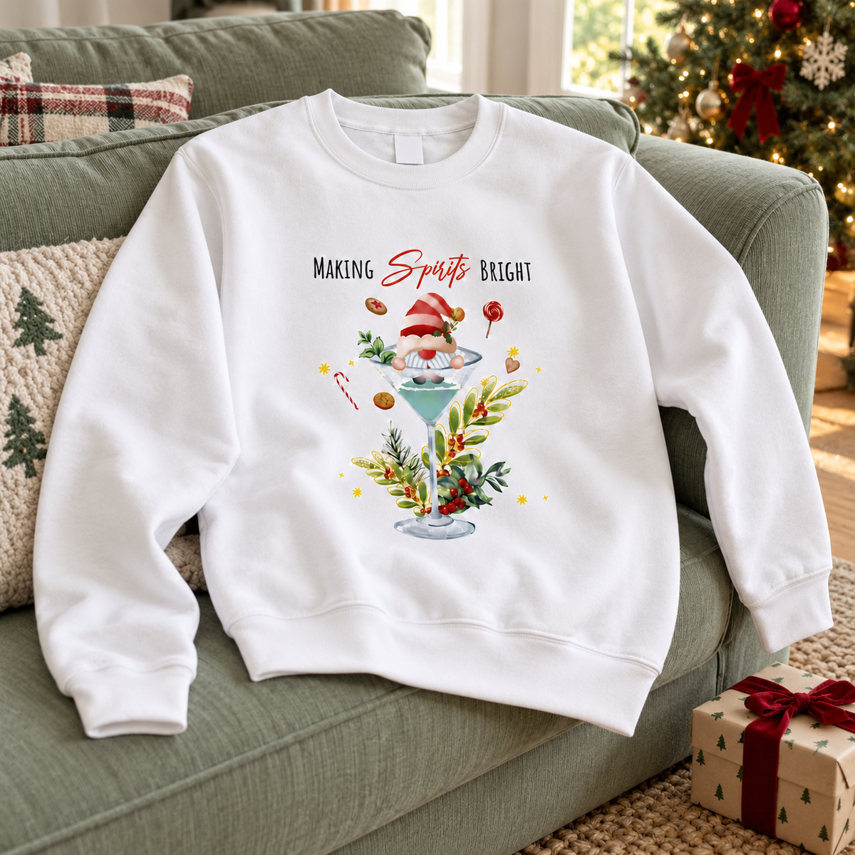 Making Spirits Bright Christmas Jumper