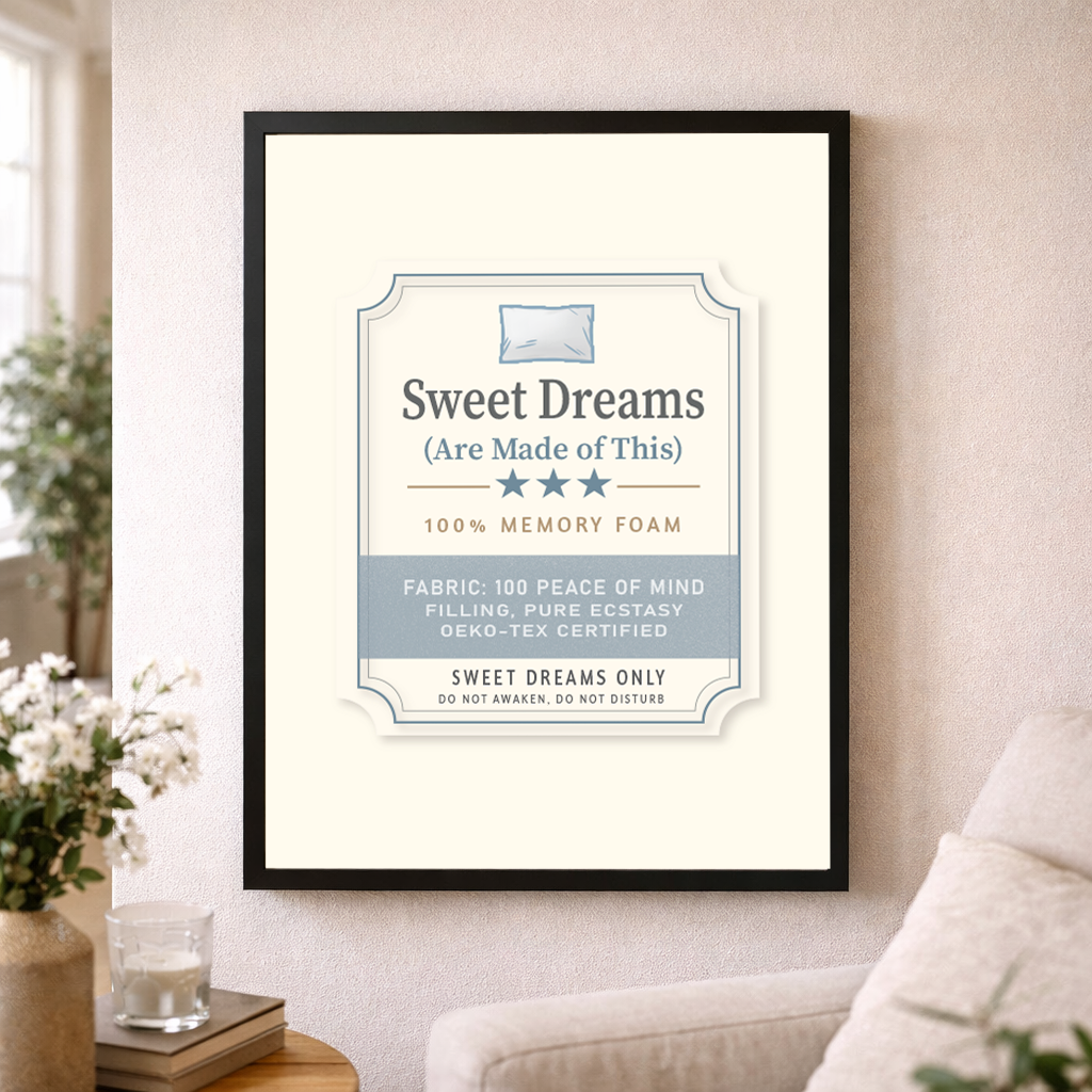 Sweet Dreams Are Made Of This Wall Art