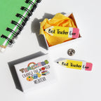 Personalised Teacher Pin Badge Gift – Best Teacher Ever