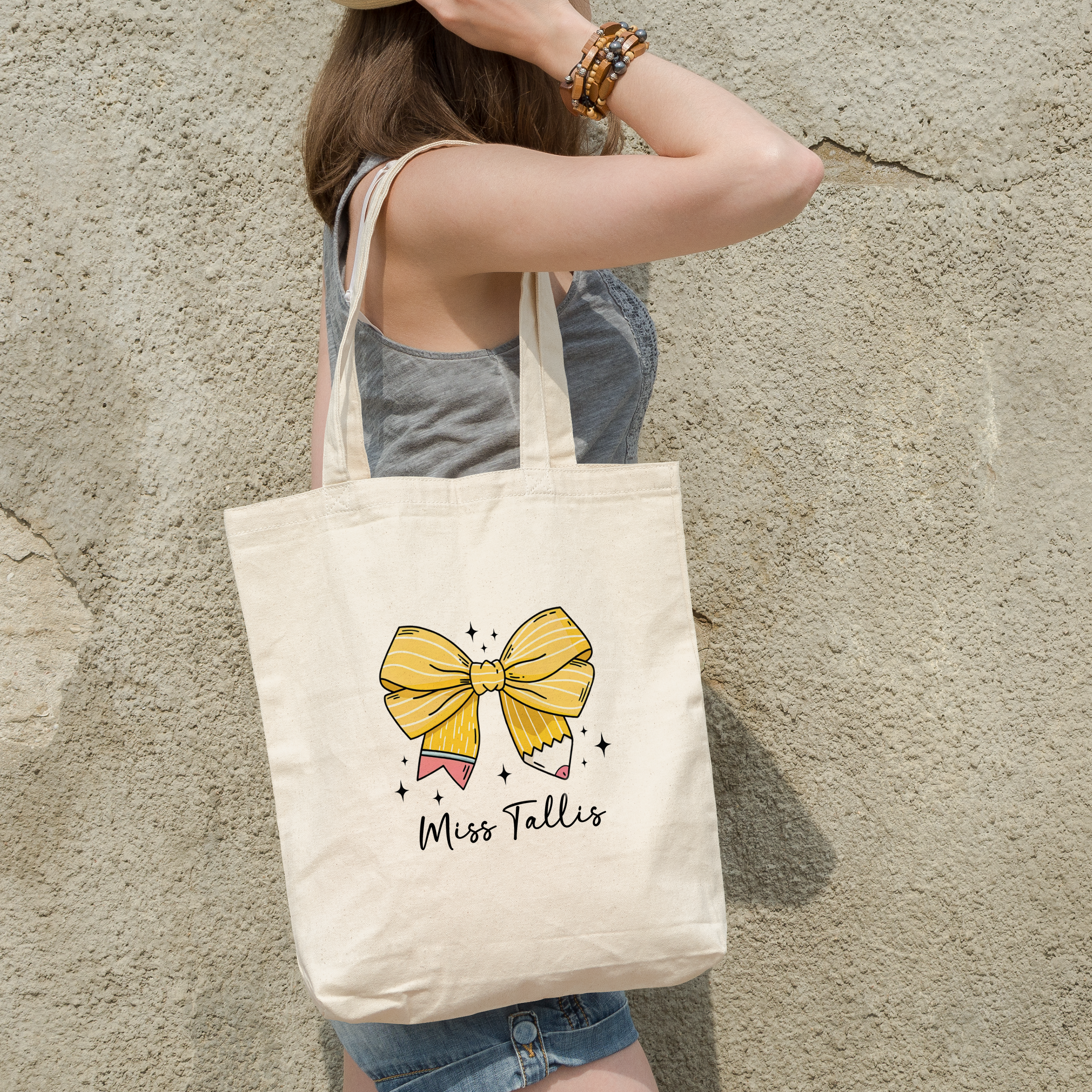 Thank You Teacher Personalised Tote