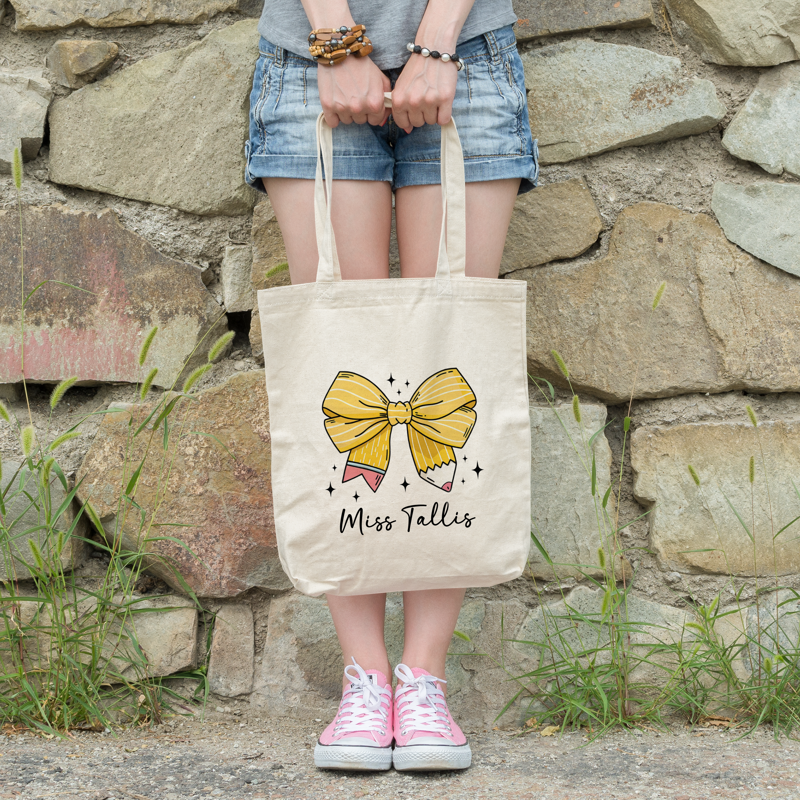 Thank You Teacher Personalised Tote