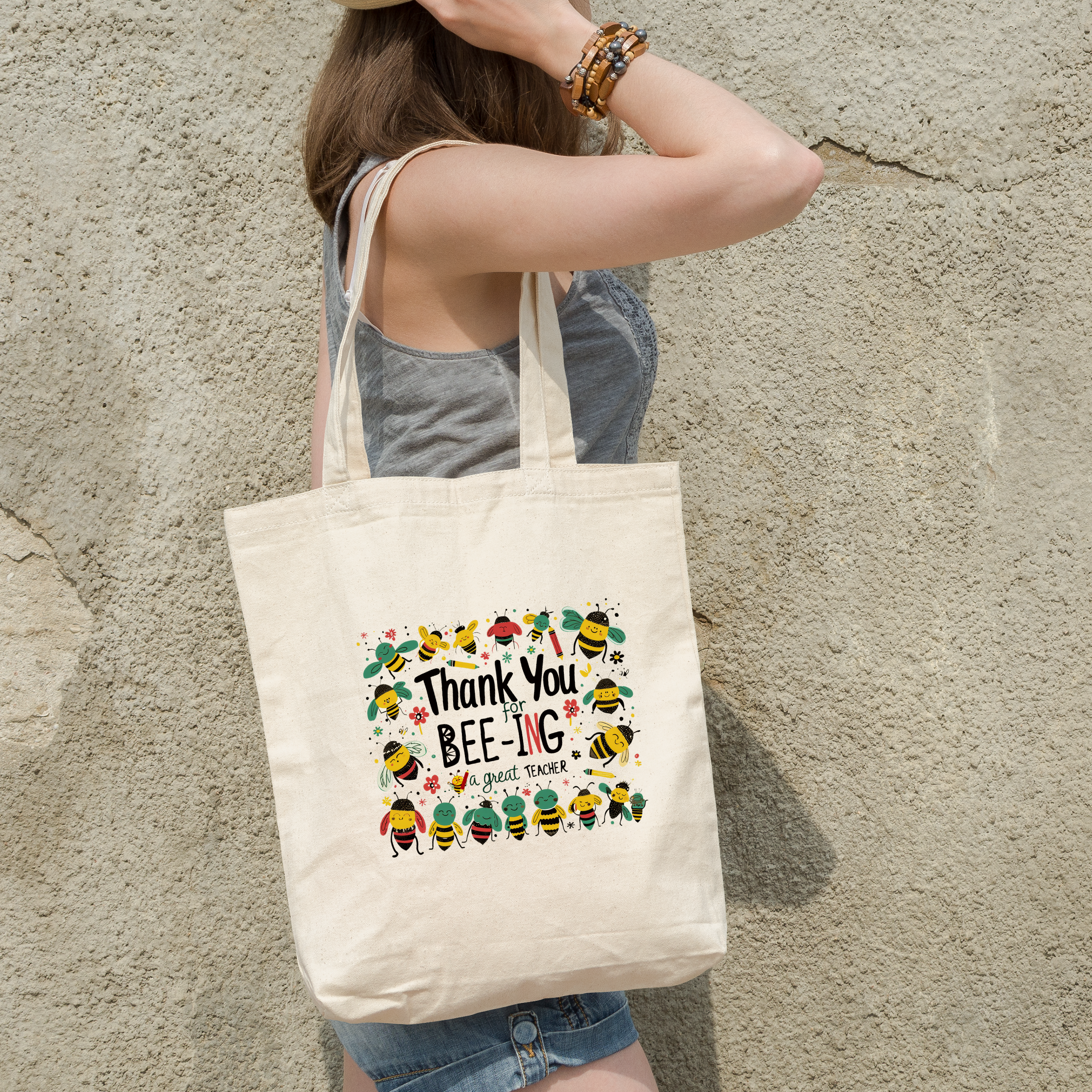 Thank You For Bee Ing A Great Teacher Tote Bag