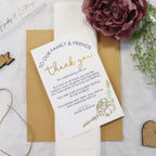 Personalised Wedding Thank You Stationery