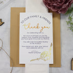 Personalised Wedding Thank You Stationery