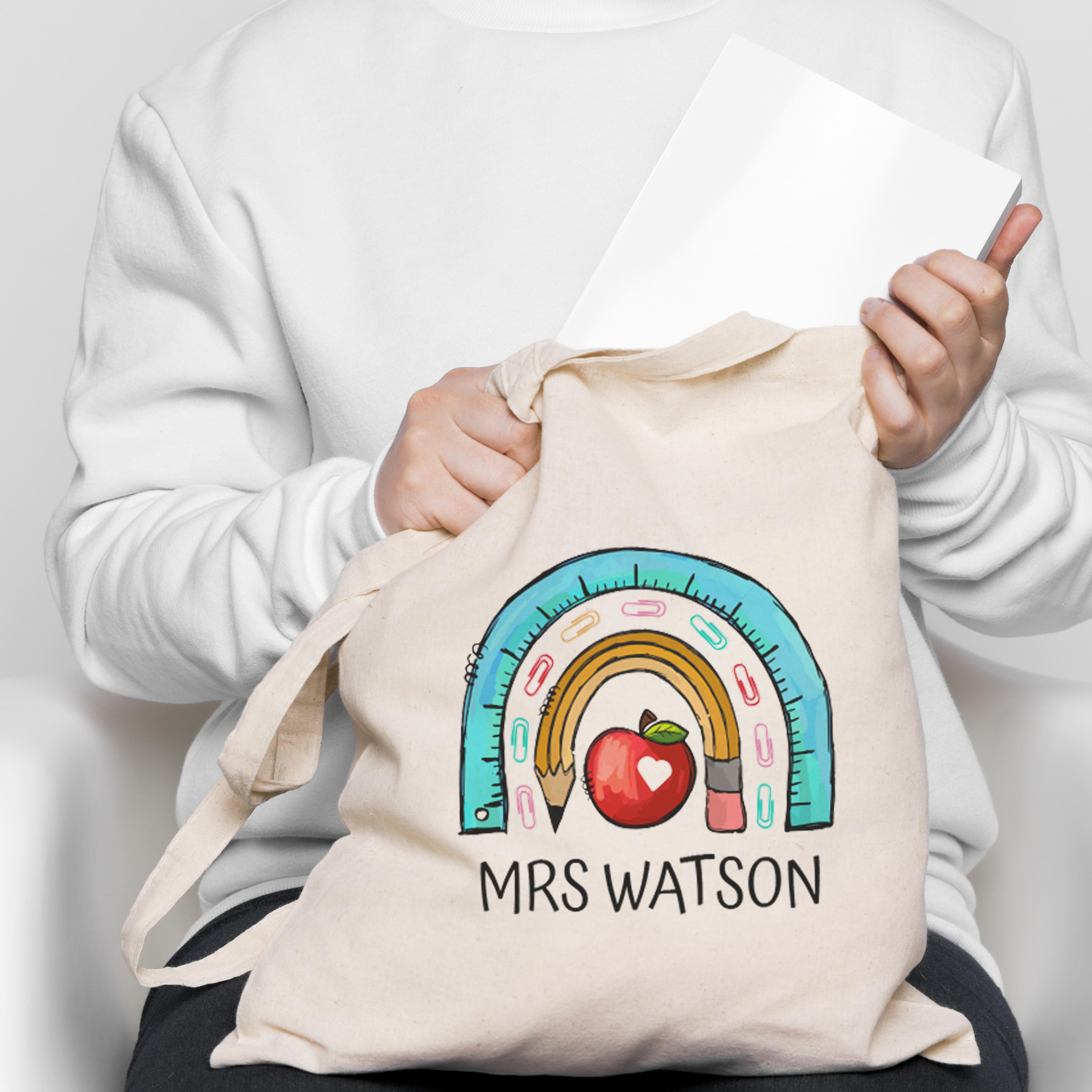 Teacher Gift Personalised Tote Bag