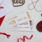 Personalised Valentine's Date Night Gold Foil Gift Ticket