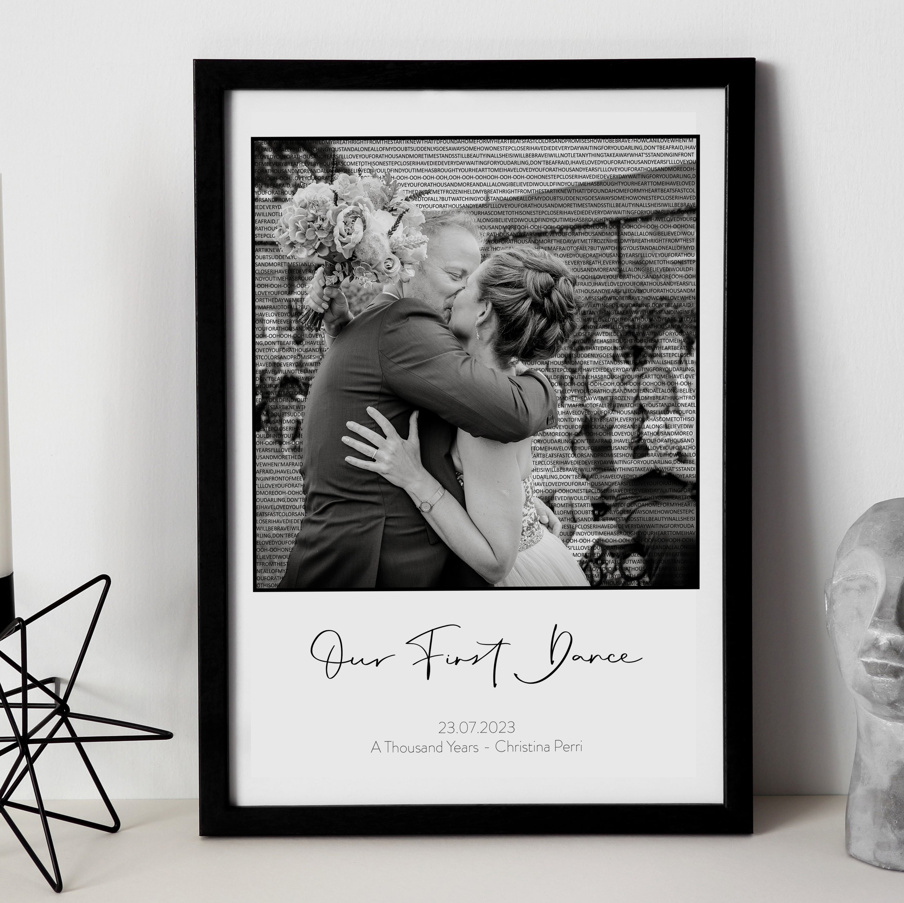 Personalised First Anniversary Wedding Print