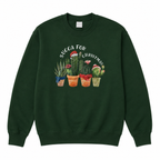 Green Succa For Christmas jumper on a plain white background, front view.