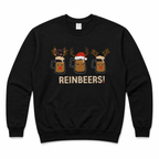 Black Reinbeers Beer Christmas Jumper