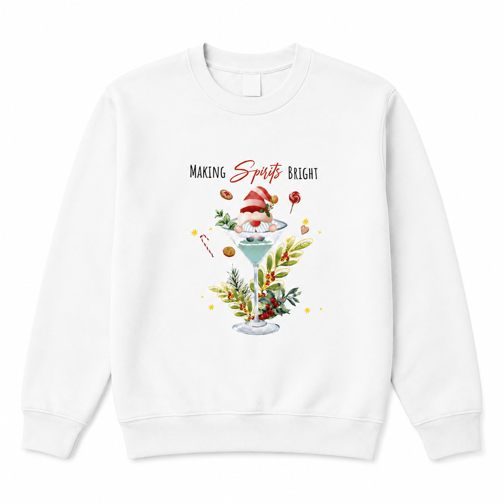 Making Spirits Bright Black Christmas Jumper