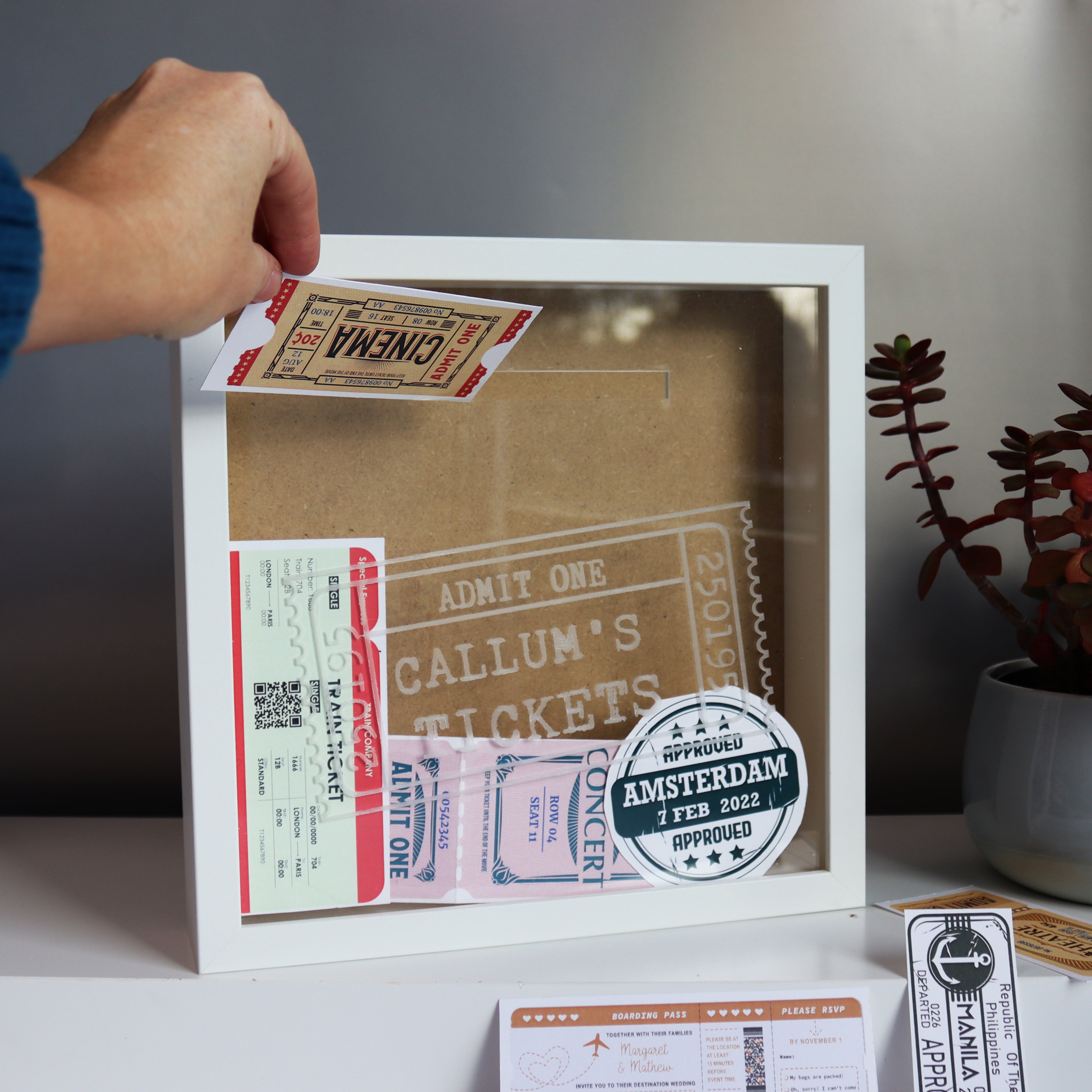 Personalised Ticket Collection Box – PerfectPersonalisedGifts