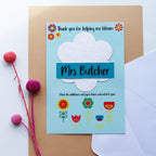 Plant A Flower Seed Paper Teacher Card