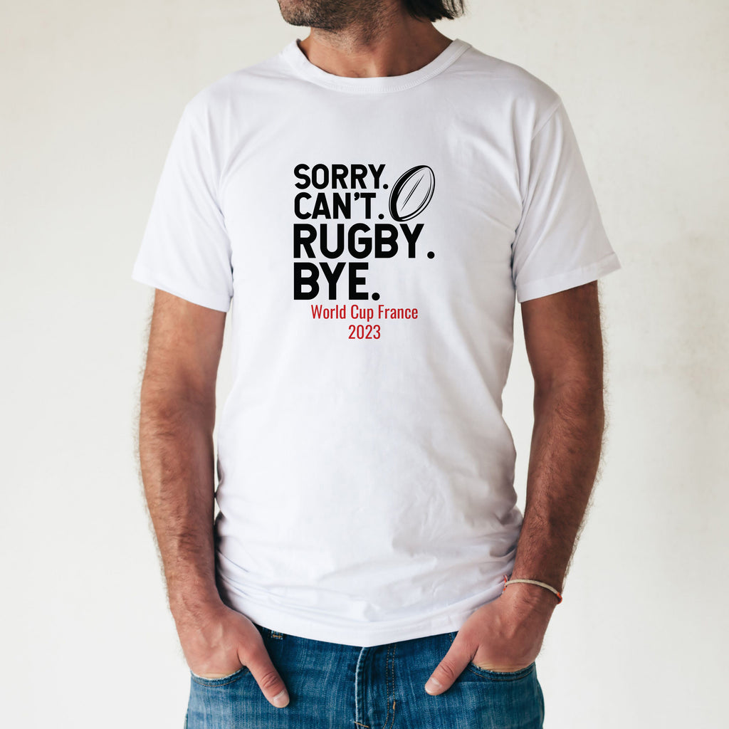Sorry Can't Rugby World Cup Tshirt