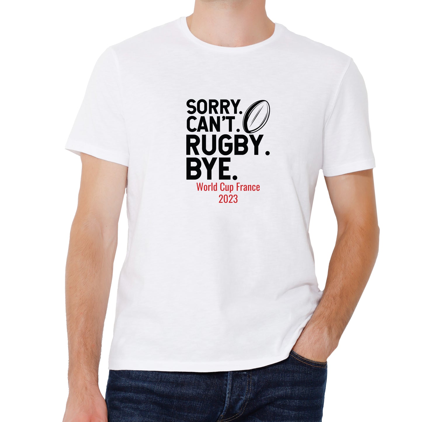 Sorry Can't Rugby World Cup Tshirt