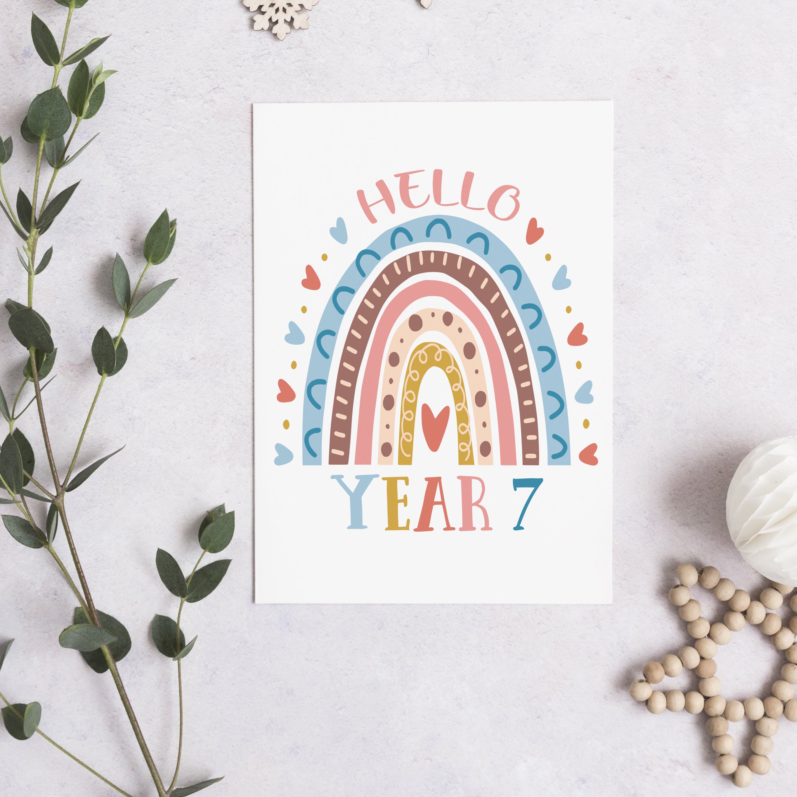 Personalised Back To School Year Card