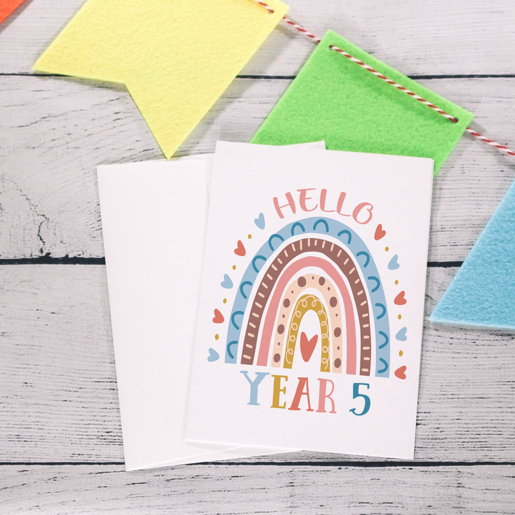 Personalised Back To School Year Card