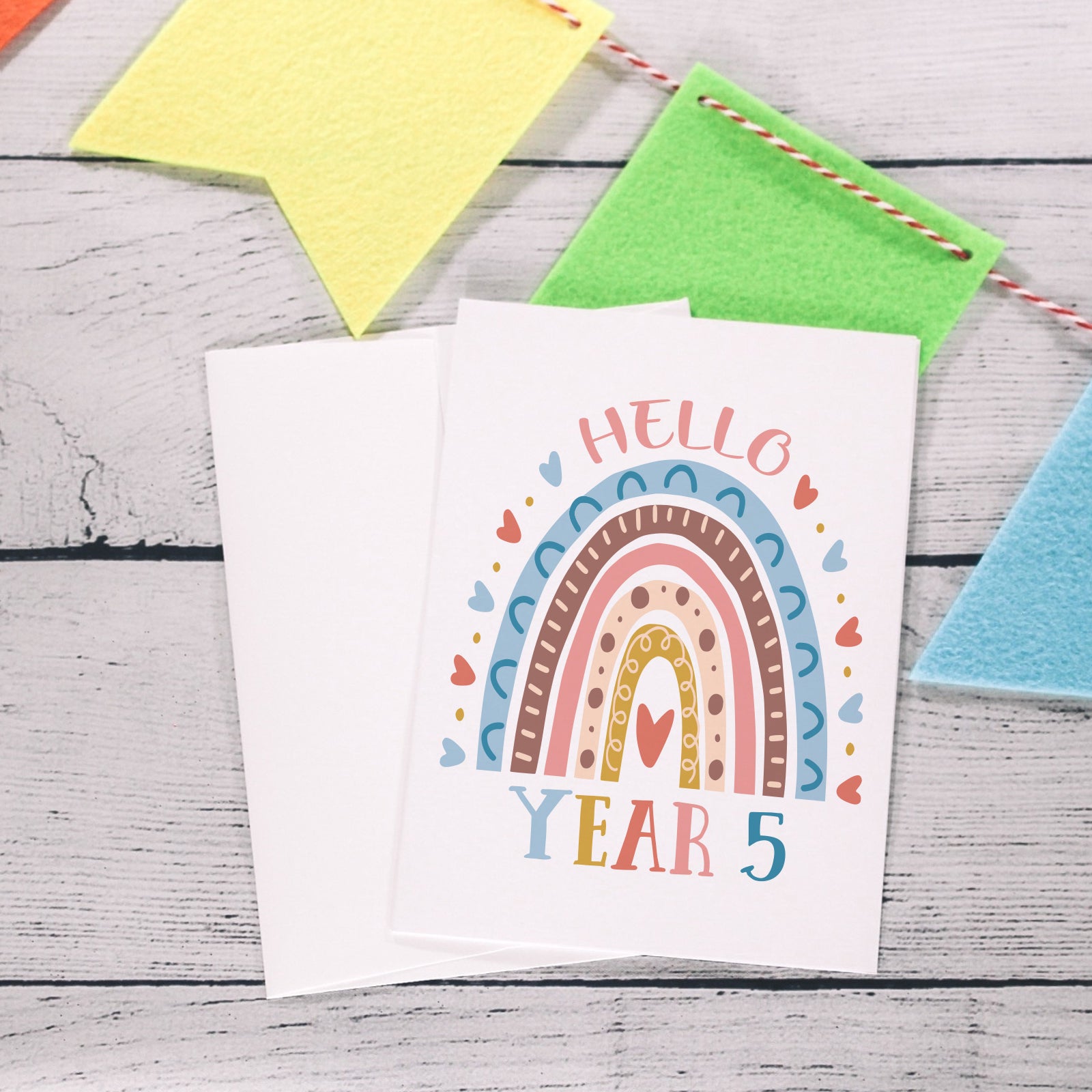Personalised Back To School Year Card