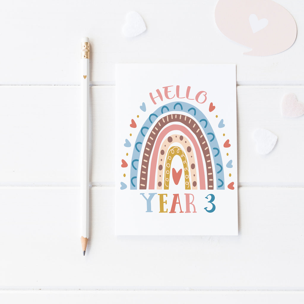 Personalised Back To School Year Card
