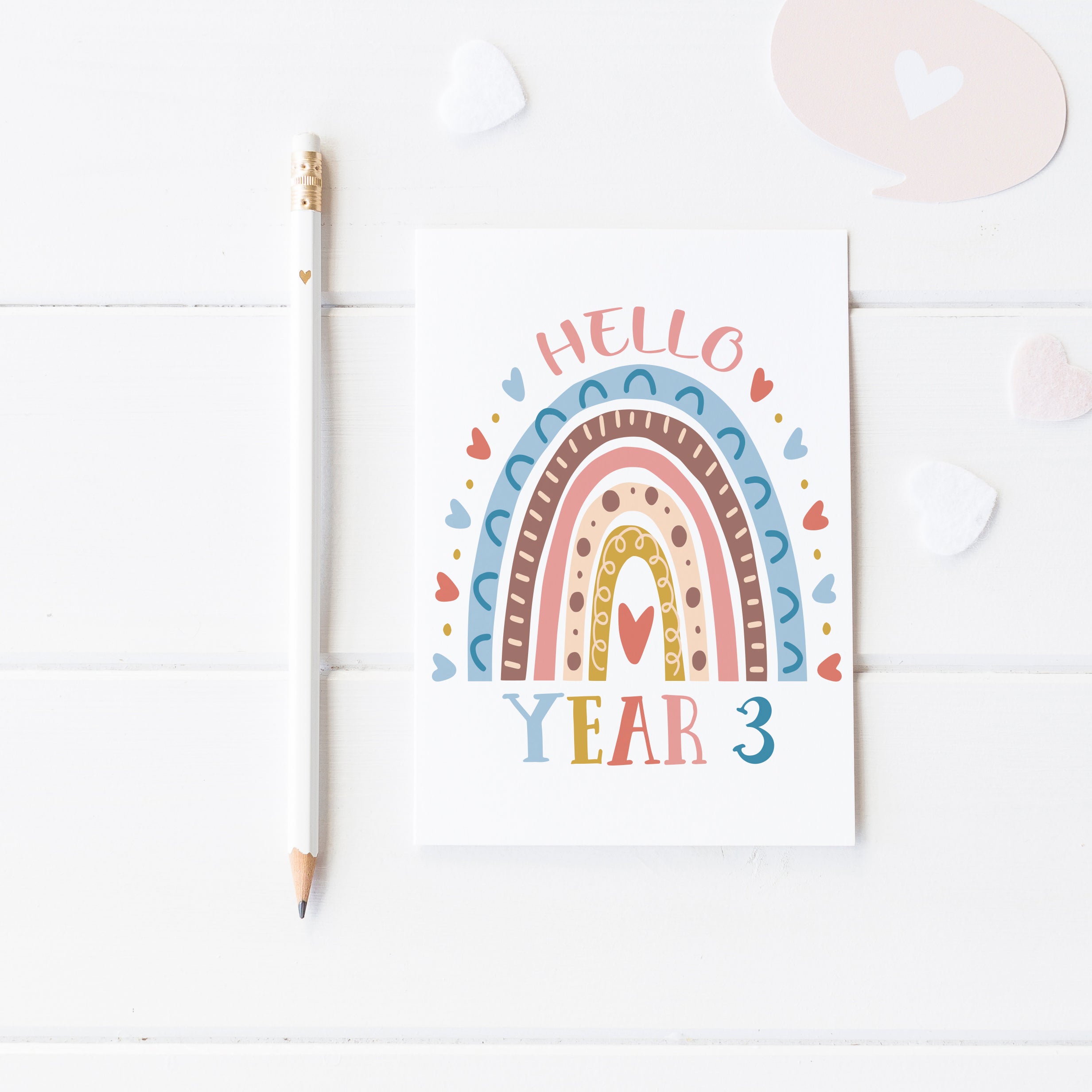 Personalised Back To School Year Card