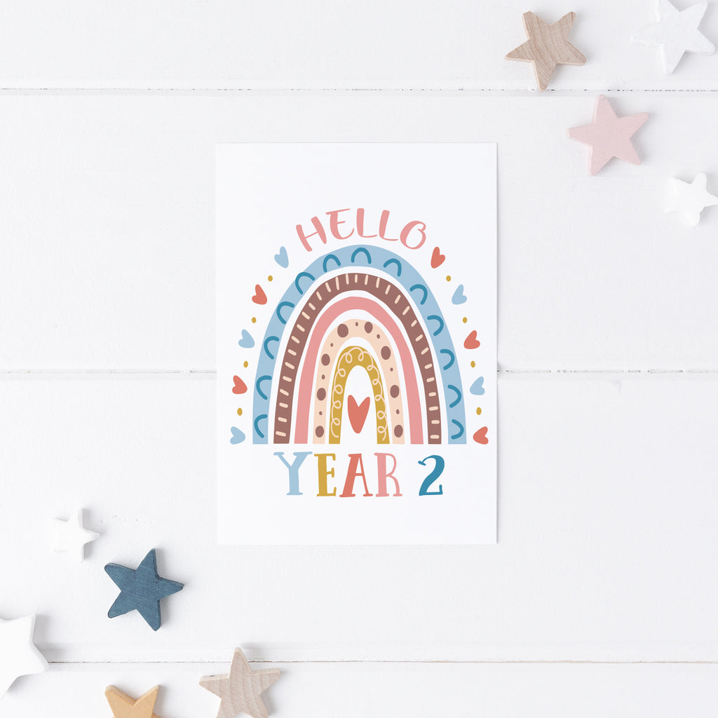 Personalised Back To School Year Card